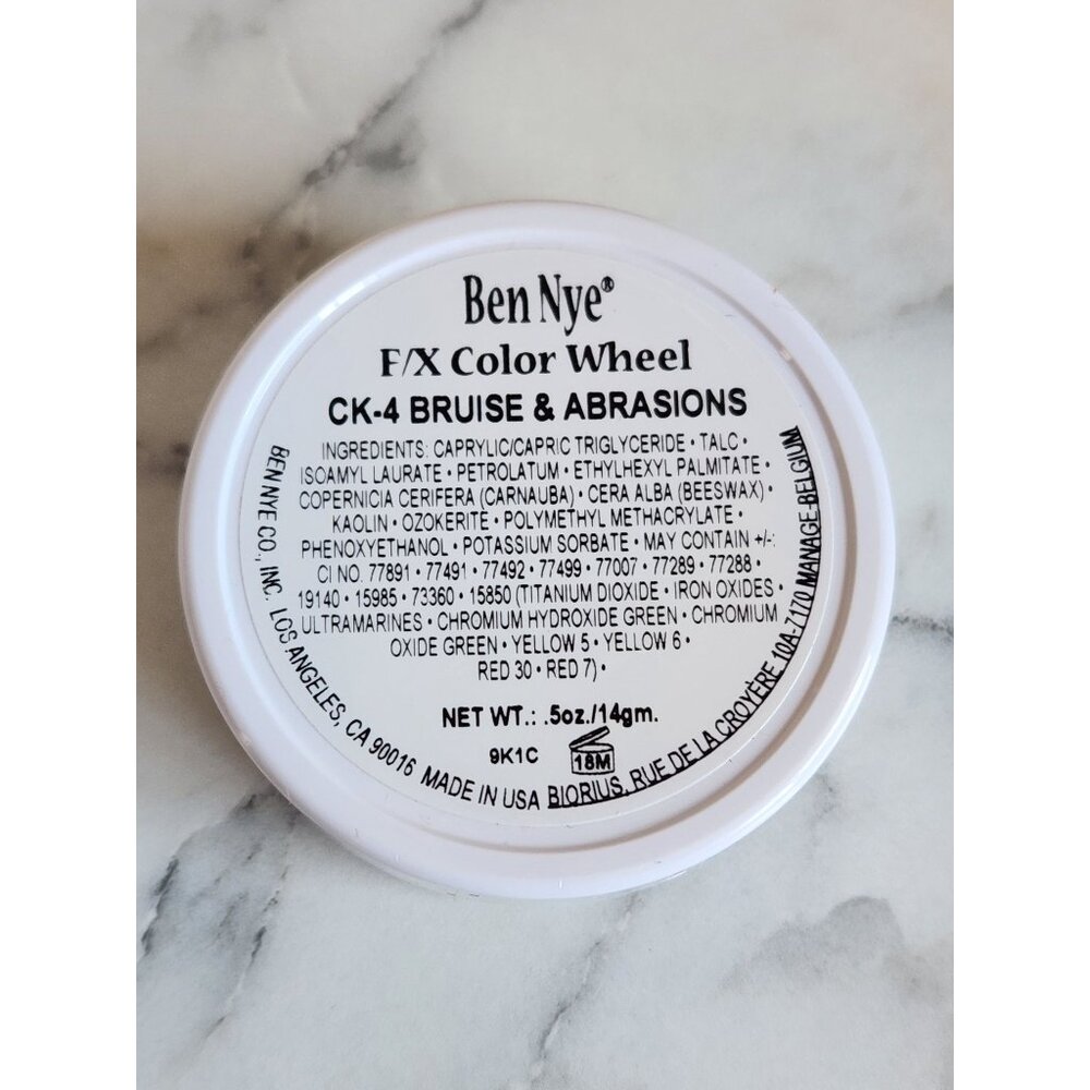 Ben Nye F/X Color Wheel CK-4 Bruise & Abrasions Makeup Palette 0.5oz - Picture 2 of 4